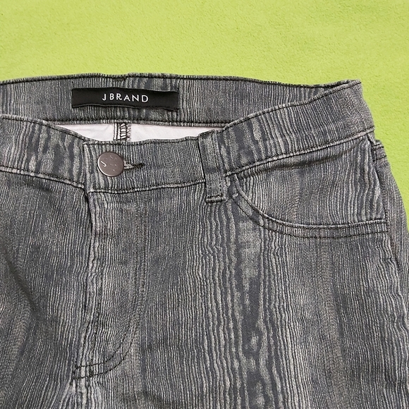 J Brand Super Skinny Wood Grain Jeans Size 26 - Picture 3 of 7